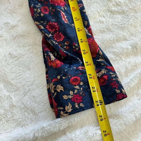 Ralph Lauren Red and Blue Floral Cotton Fabric - Picture 6 of 6